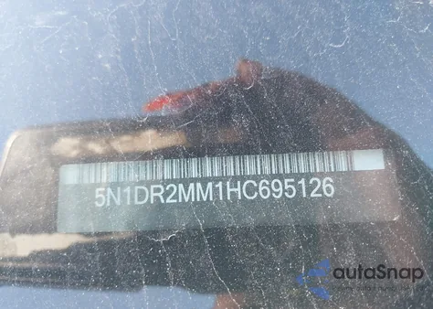 2017 Nissan Pathfinder S из США, поврежденный, VIN 5N1DR2MM1HC695126